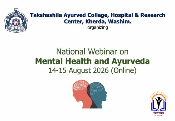 National Webinar on Mental Health & Ayurveda cover