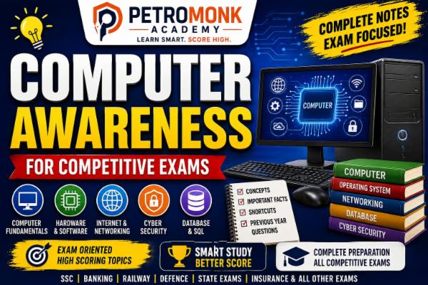 COMPUTER AWARENESS FOR COMPETITIVE EXAMS (STRUCTURED VIDEO LEARNING PREP) cover