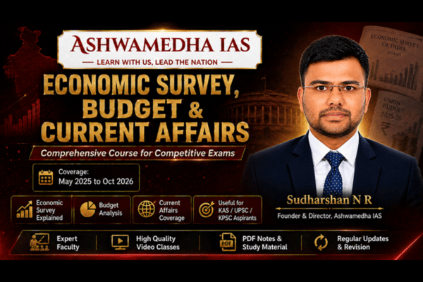 Economic Survey, Budget & Current Affairs Master Course | May 2025 to October 2026 cover