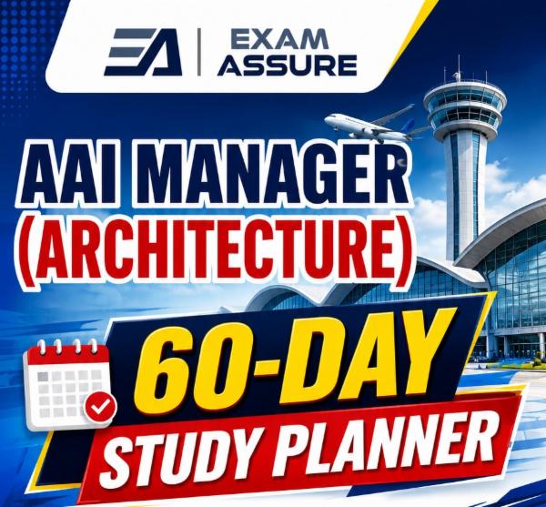 AAI Manager (Architecture) 2026 - 60-Day Study Planner and Topic wise Study Resource List by Exam Assure Classes cover