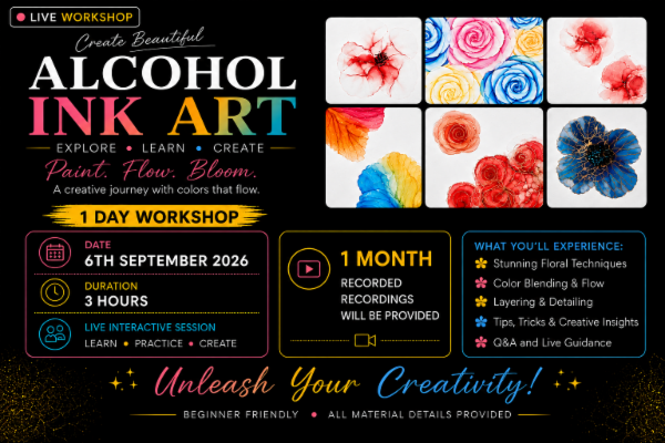 Alcohol Ink Art – Create Beautiful Flowers cover