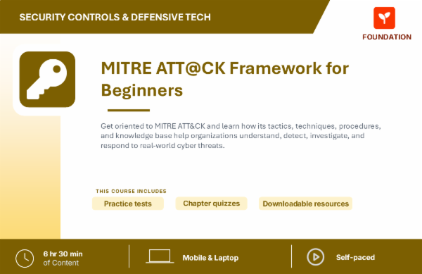 MITRE ATT@CK Framework for Beginners cover