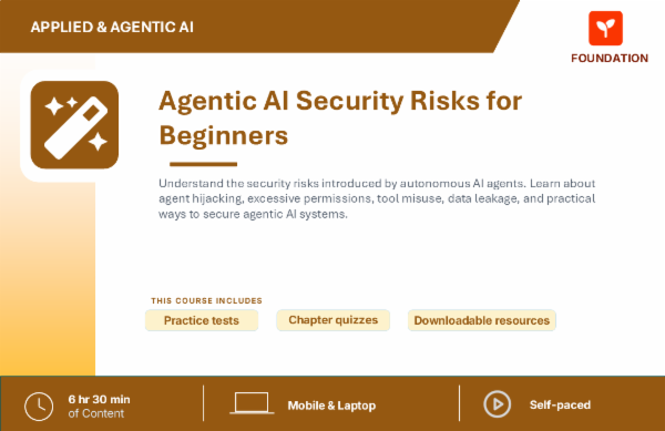 Agentic AI Security for Beginners cover