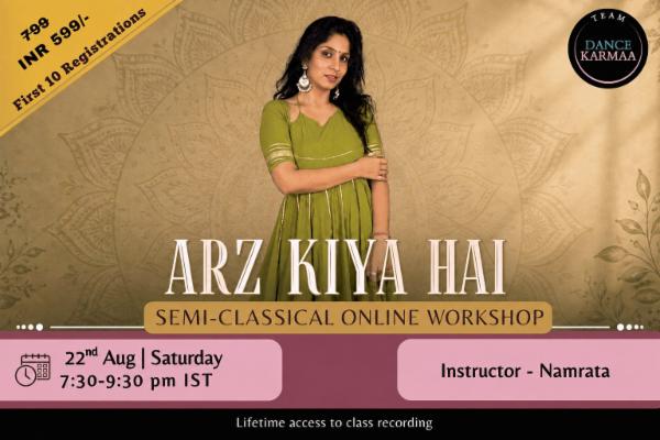 Arz Kiya Hai - Semi-classical Online Workshop cover