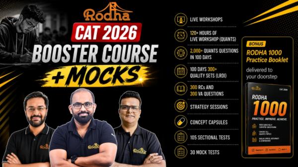 RODHA Booster | Hinglish | All 3 Subjects (Live classes + RODHA 1000 + practice tests + complete mocks + strategy + doubts) cover