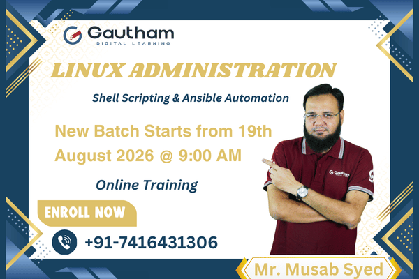 inux Administration - New Batch Starts from 19th August 2026, 9:00 AM cover