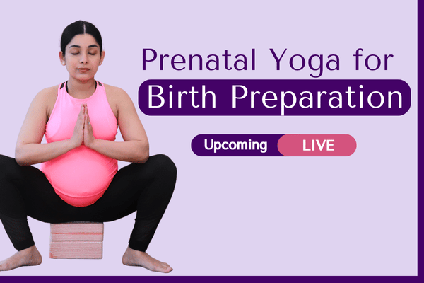Prenatal Yoga for Birth Prep Webinar - 29th August 2026 cover