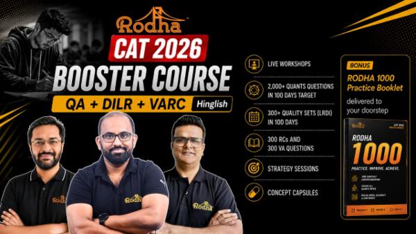 RODHA Booster | Hinglish | All 3 Subjects (Live classes + RODHA 1000 + practice tests + strategy + doubts) cover