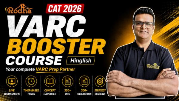 VARC Booster | Hinglish | By KD Sir For CAT 2026 cover