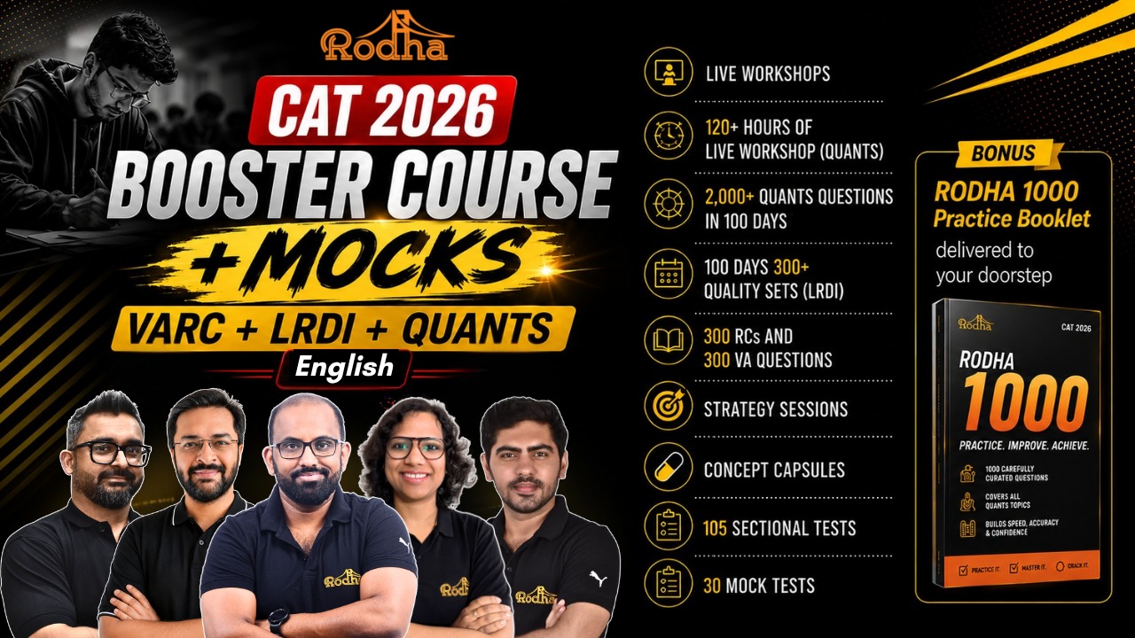 RODHA Booster | English | All 3 Subjects | With MOCKS (Live classes + RODHA 1000 + Practice Tests + Strategy + Doubts) cover