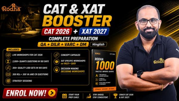 RODHA CAT 2026 & XAT Booster 2027 cover