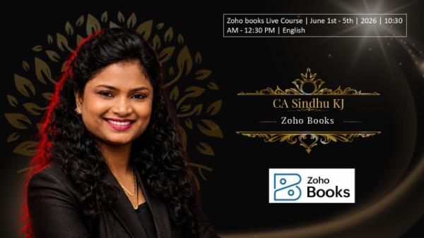 Zoho Books Course - Recorded cover