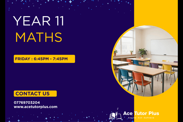 Year 11 GCSE Maths Tuition 2026 | Online & In-Person Exam Preparation cover