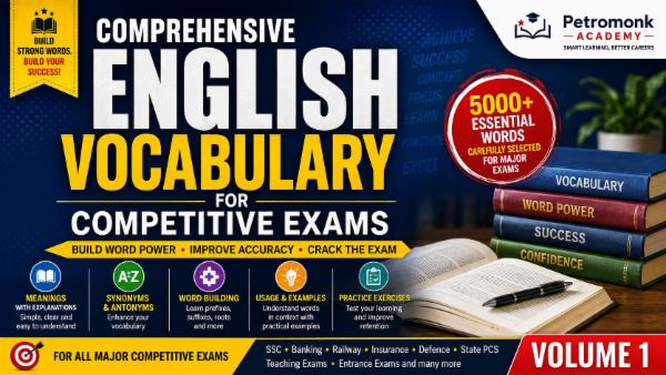 Comprehensive English Vocabulary for Competitive Exams (Curated eBook) cover
