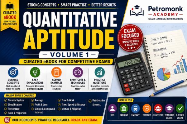 Quantitative Aptitude – Volume 1 (Curated eBook) cover