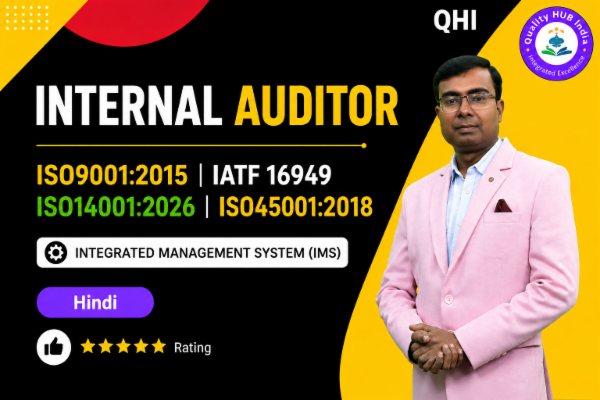 Qualified Internal Auditor - IMS (IATF16949:2016, ISO14001:2026 and ISO45001:2018) Hindi cover