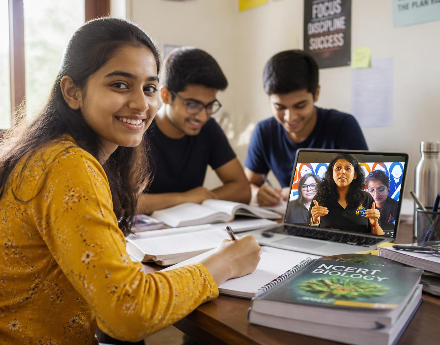 Students preparing for NEET