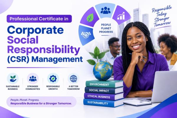 Certificate Corporate Social Responsibility (CSR) Management cover