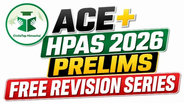 ACE+ :- HPAS 2026 Prelims Free Revision Series cover