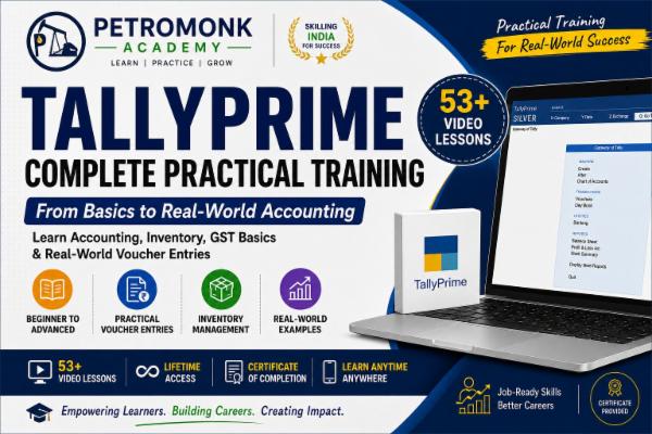 TallyPrime Complete Practical Training – From Basics to Real-World Accounting cover