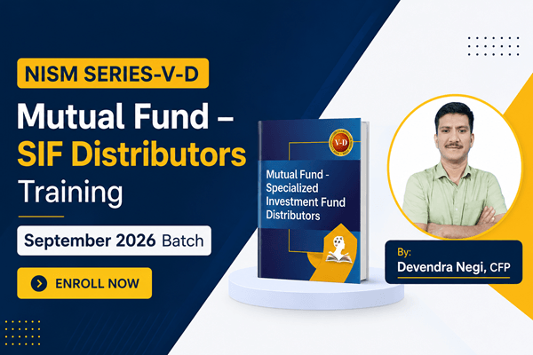 NISM Series-V-D Mutual Fund – SIF Distributors Training | Sept 2026 cover