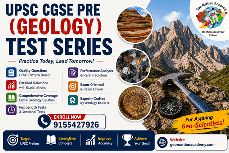 UPSC CGSE PRE (Geology) Test Series cover