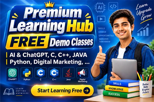 Free Courses( AI & ChatGPT, Coding, Digital Marketing, Advanced Excel, Tally, etc) cover