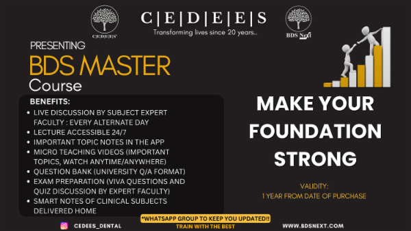 BDS MASTER - IV ( FINAL YEAR BDS ) 2026-27 cover