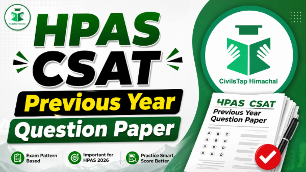 HPAS CSAT: Previous Year Question Paper cover