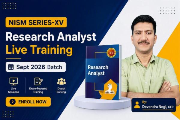 NISM Series-XV Research Analyst Training | Sept 2026 cover