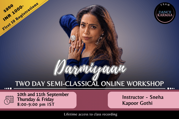 Darmiyaan (Musafir cafe) - 2 day Semi Classical Workshop cover