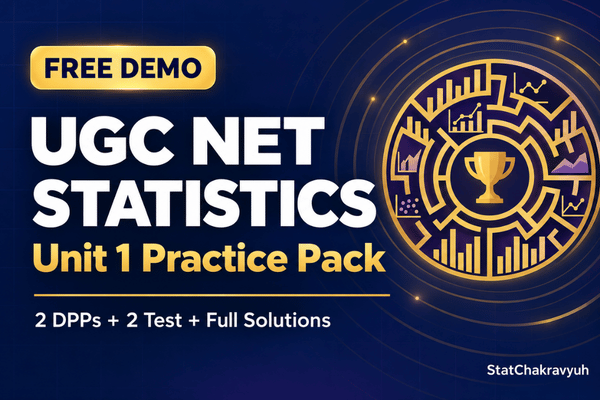 Free Demo: UGC NET Statistics Unit 1 Practice Pack cover