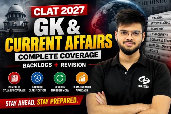 CLAT 2027 GK & Current Affairs - Complete Backlog & Revision Batch (Live + Recorded) cover
