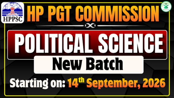 HPPSC | HP PGT Commission Political Science Online Live Batch- 2 cover