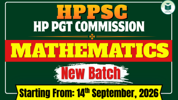 HPPSC | HP PGT Commission Mathematics Online Live Batch- 2 cover