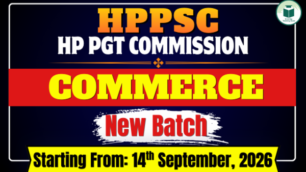 HPPSC | HP PGT Commission Commerce Online Live Batch- 2 cover