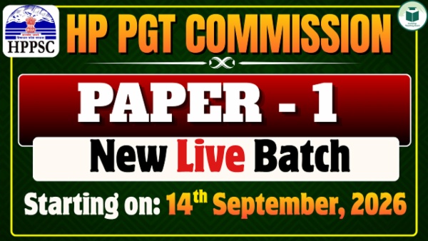 HP PGT 2026 | PAPER -1 | NEW LIVE BATCH- 2 cover