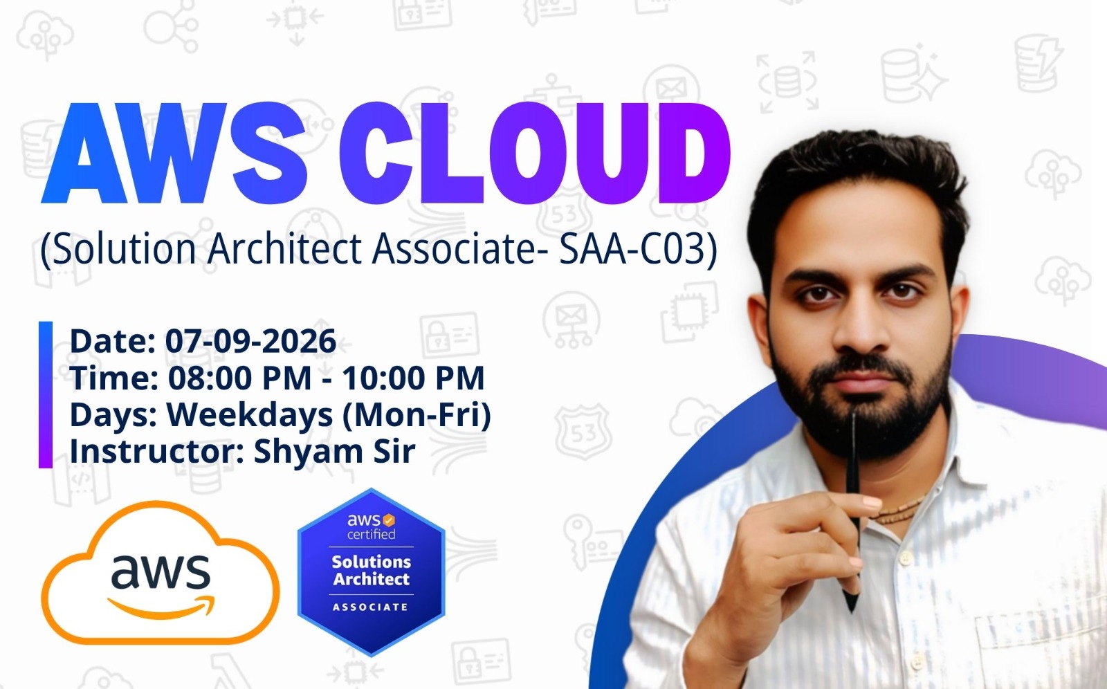 AWS-Cloud 07th-Sep-2026 (08:00PM - 10:00PM) - Weekdays cover