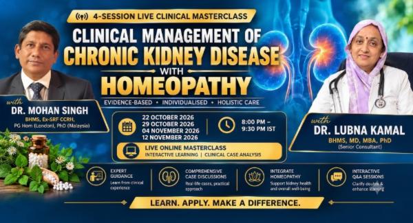 Clinical Management of Chronic Kidney Disease with Homeopathy cover