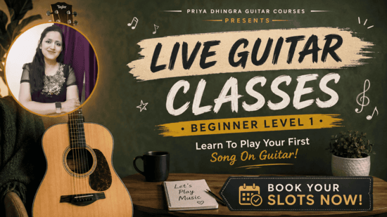 SPETEMBER 2026 - LIVE GUITAR CLASSES cover
