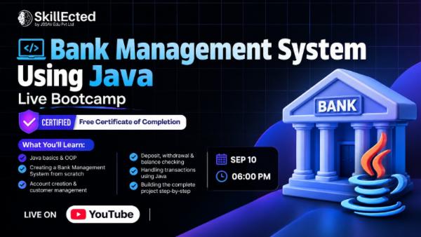 Bank Management System Using Java – Live Bootcamp cover