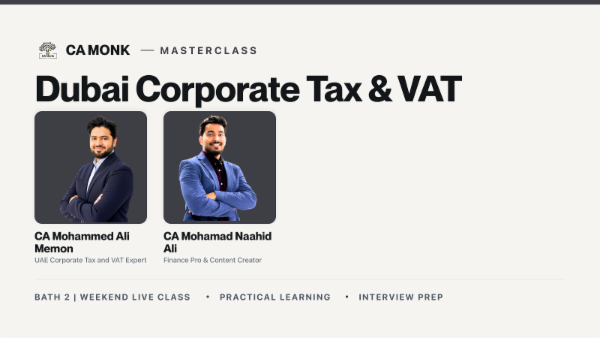 Dubai Corporate Tax & VAT Masterclass | Batch 02 cover