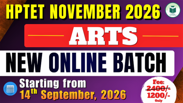 HP TET November 2026 Arts New Recorded Live Batch- 2 cover