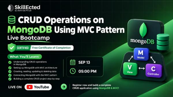 CRUD Operations on MongoDB Using MVC Pattern cover