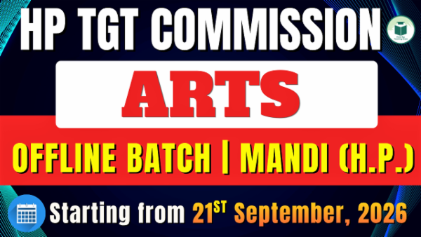 HP TGT Commission ARTS New Offline Batch Mandi(H.P) cover