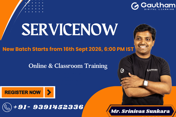 ServiceNow Live Classes : New Batch Starts from 16th September 2026 6:00 PM cover