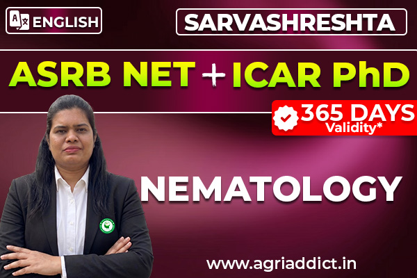 NEMATOLOGY ASRB NET + ICAR AICE PhD Combined Crash Course 2026-2027 cover