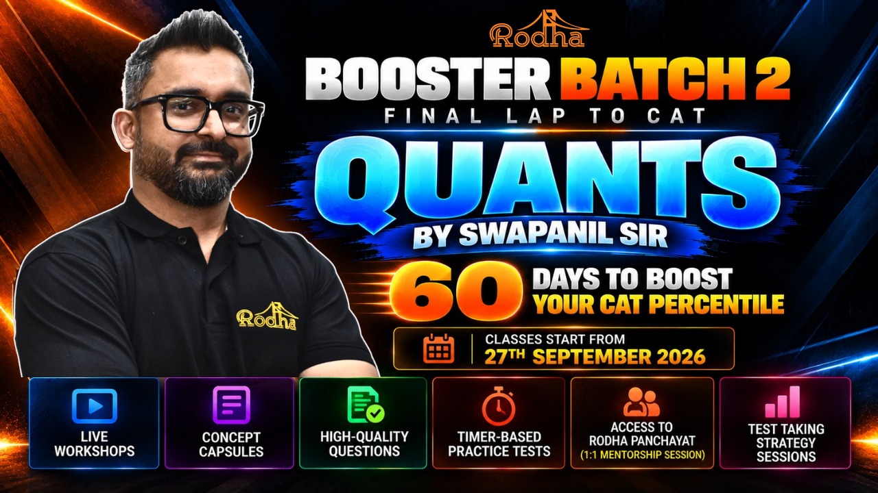 QUANTS Booster Batch 2 | 60 Days To Boost Your Score | Hinglish | By Swapanil Sir cover