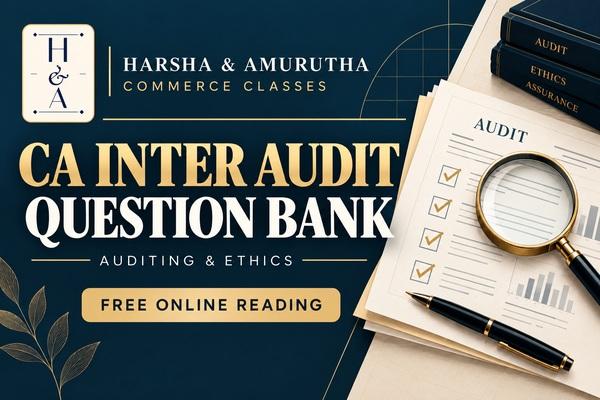 CA Inter Audit Question Bank — Harsha & Amurutha Commerce Classes