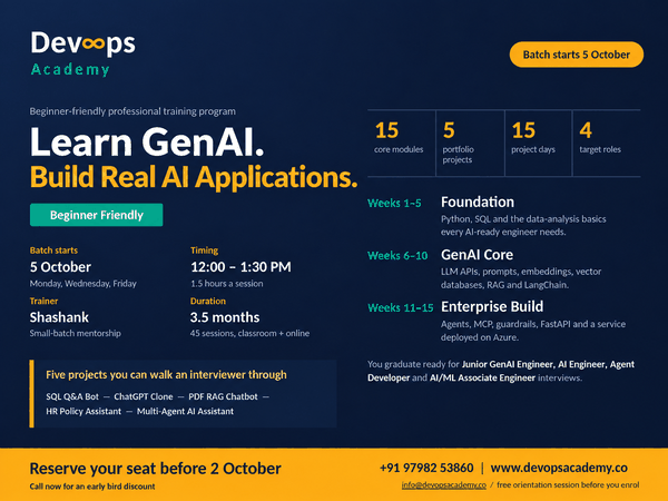 GenAI Application Development Program cover